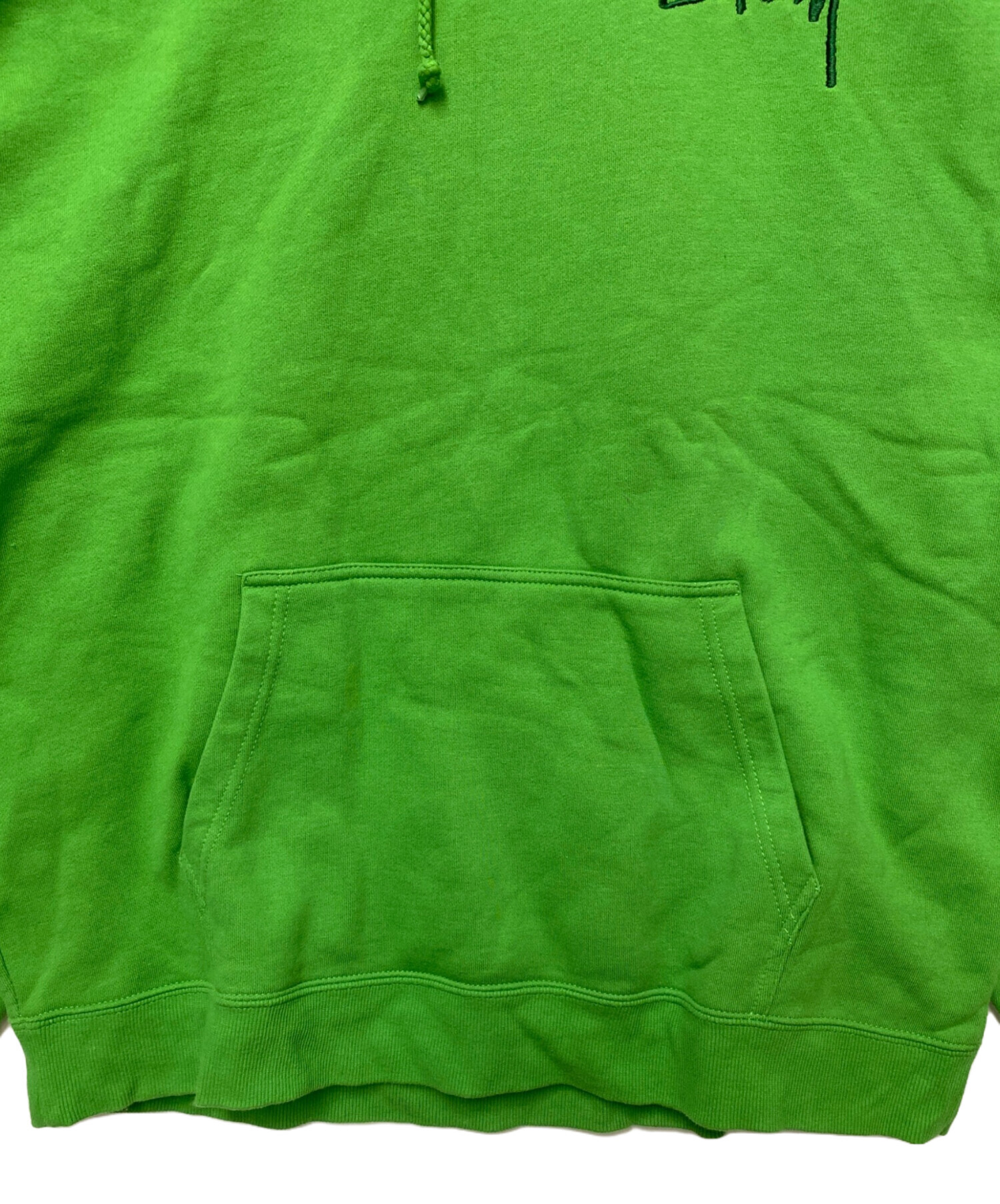中古・古着通販】stussy (ステューシー) パーカー グリーン サイズ:XL