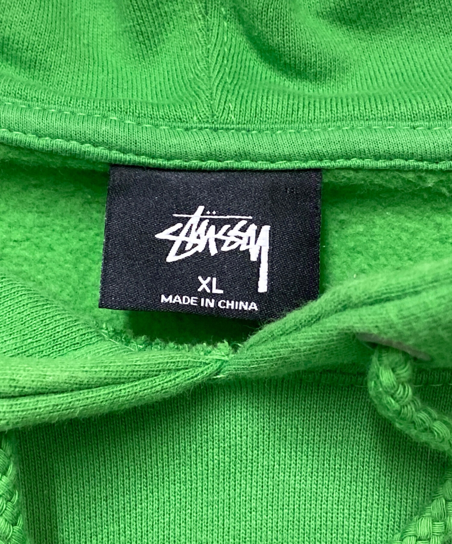 中古・古着通販】stussy (ステューシー) パーカー グリーン サイズ:XL