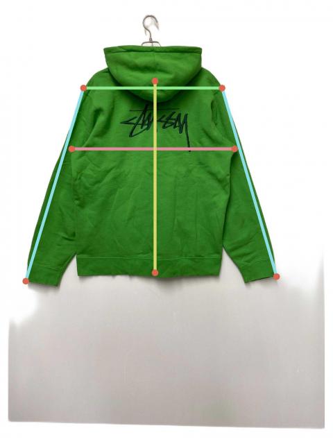 CARHARTT×STUSSY　パーカー　グリーン　XL CARHARTT×STUSSY パーカー グリーン XL 【公式通販】