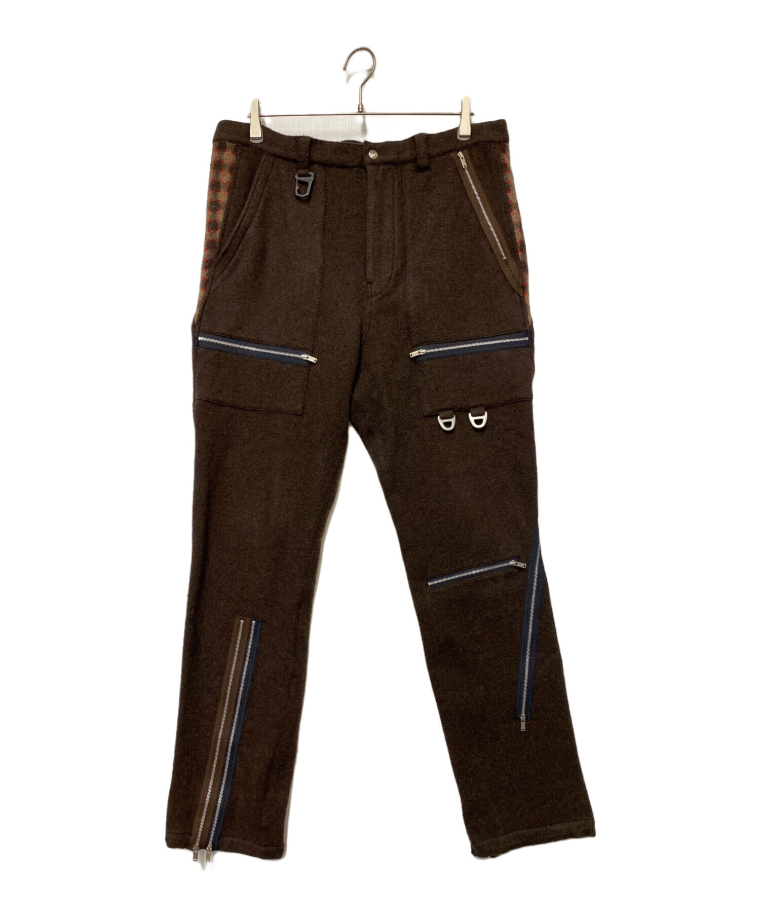 中古・古着通販】UNDERCOVER (アンダーカバー) ウールパンツ ブラウン