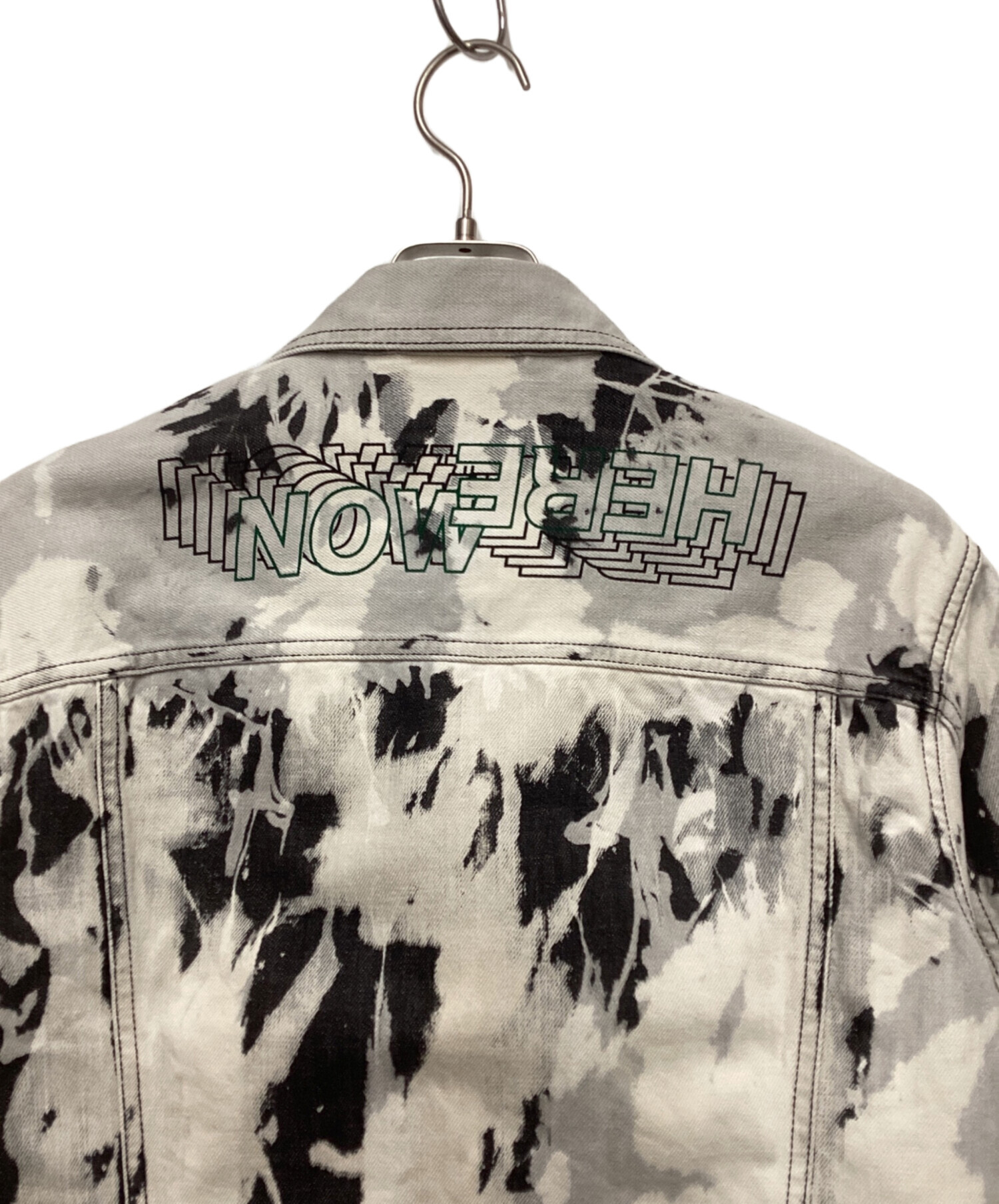 DIESEL NHILLダメージデニムジャケット 中古・古着通販】DIESEL (ディーゼル) ブリーチデニムジャケット