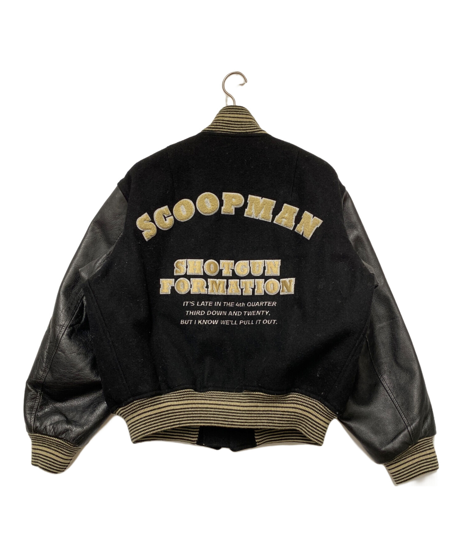 中古・古着通販】SCOOP MAN (スクープマン) スタジャン ブラック