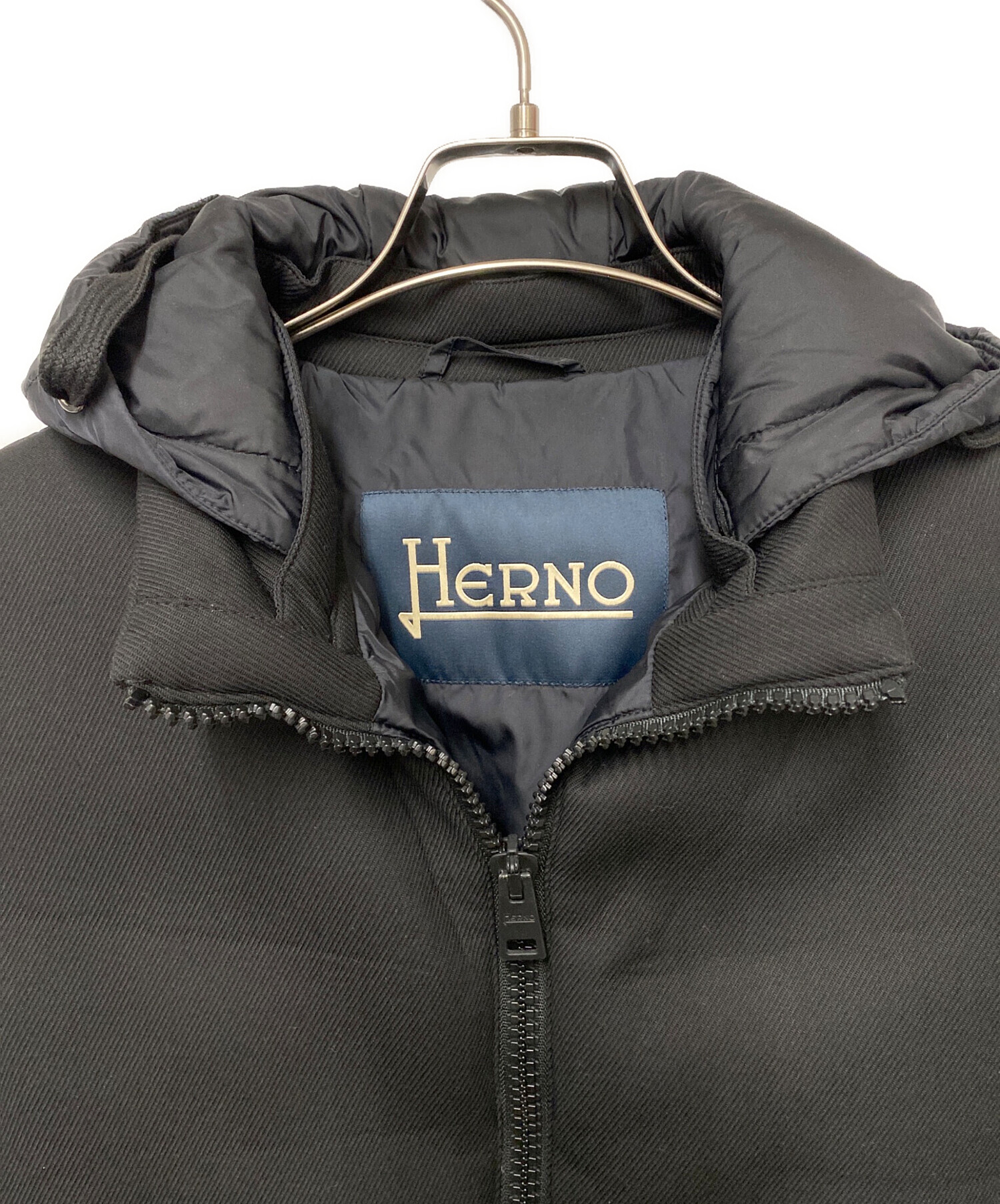 中古・古着通販】HERNO (ヘルノ) ダウンジャケット ブラック サイズ:50 