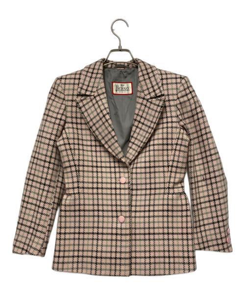 中古・古着通販】HERNO (ヘルノ) テーラードジャケット ピンク サイズ