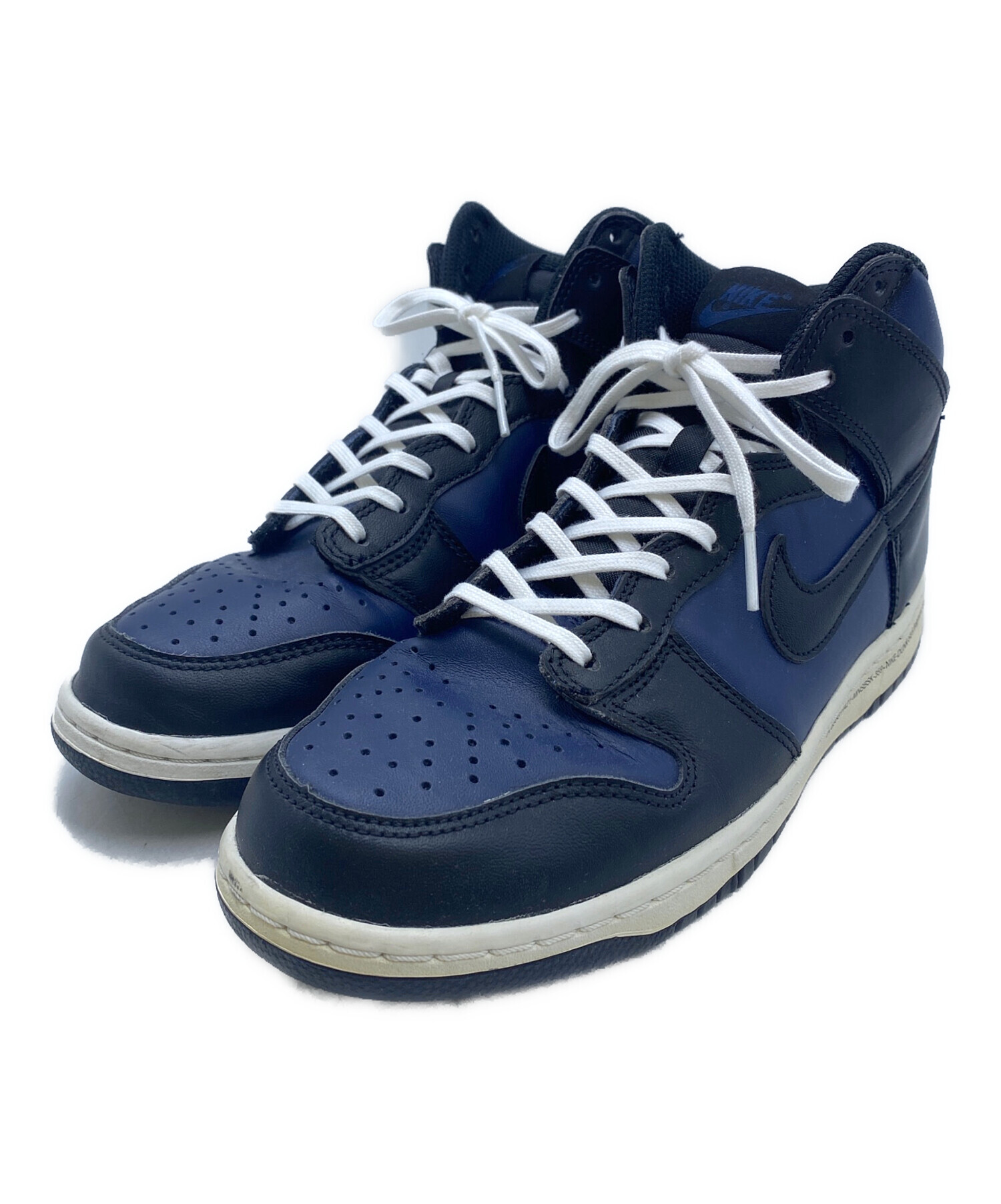 中古・古着通販】NIKE (ナイキ) ハイカットスニーカー ネイビー 