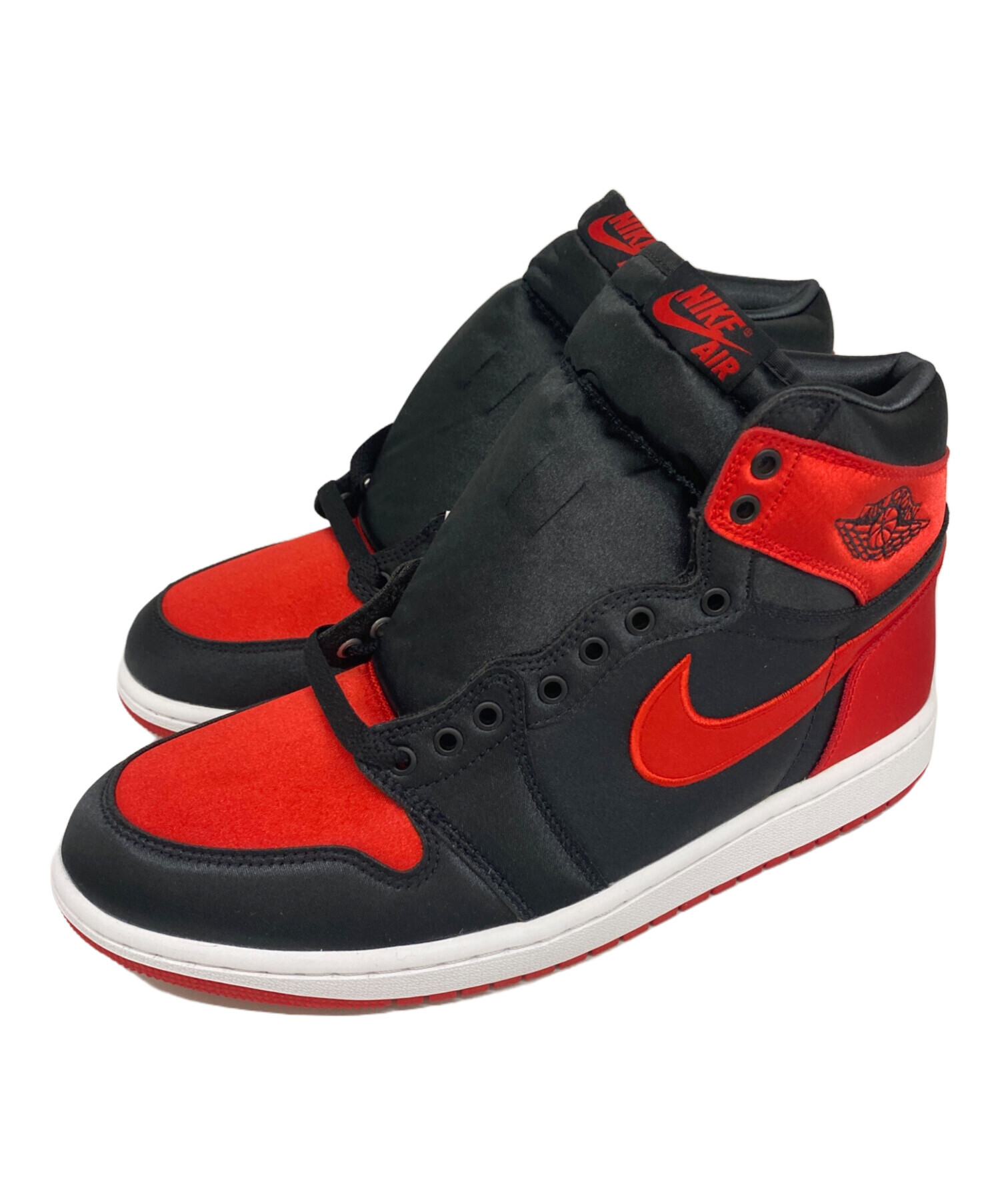 中古・古着通販】NIKE (ナイキ) ハイカットスニーカー ブラック×レッド 