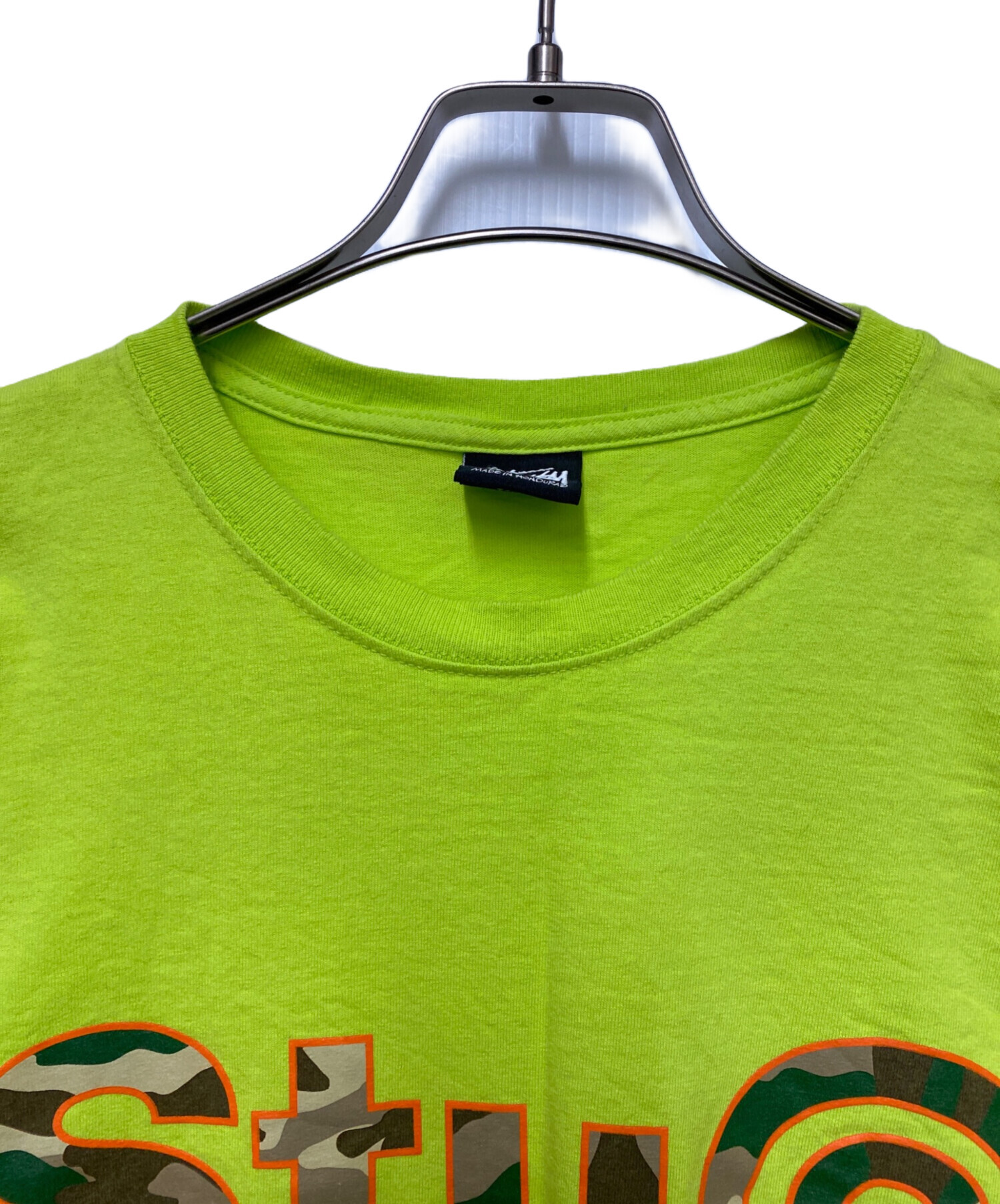 Stussy XL 半袖シャツ クローバー柄(タグ無し中古品) グリーン 緑 中古・古着通販】stussy (ステューシー) 半袖Tシャツ 黄緑 サイズ:XL