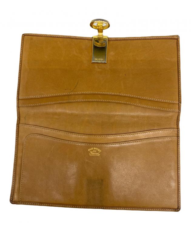 中古・古着通販】GUCCI (グッチ) 札入れ ブラウン｜ブランド・古着通販