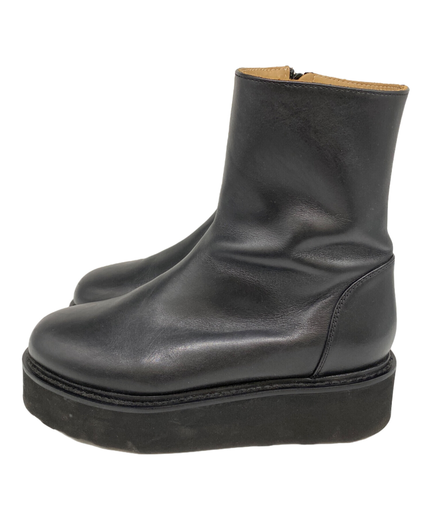 中古・古着通販】Caminando (カミナンド) MIDDLE BOOTS ブラック