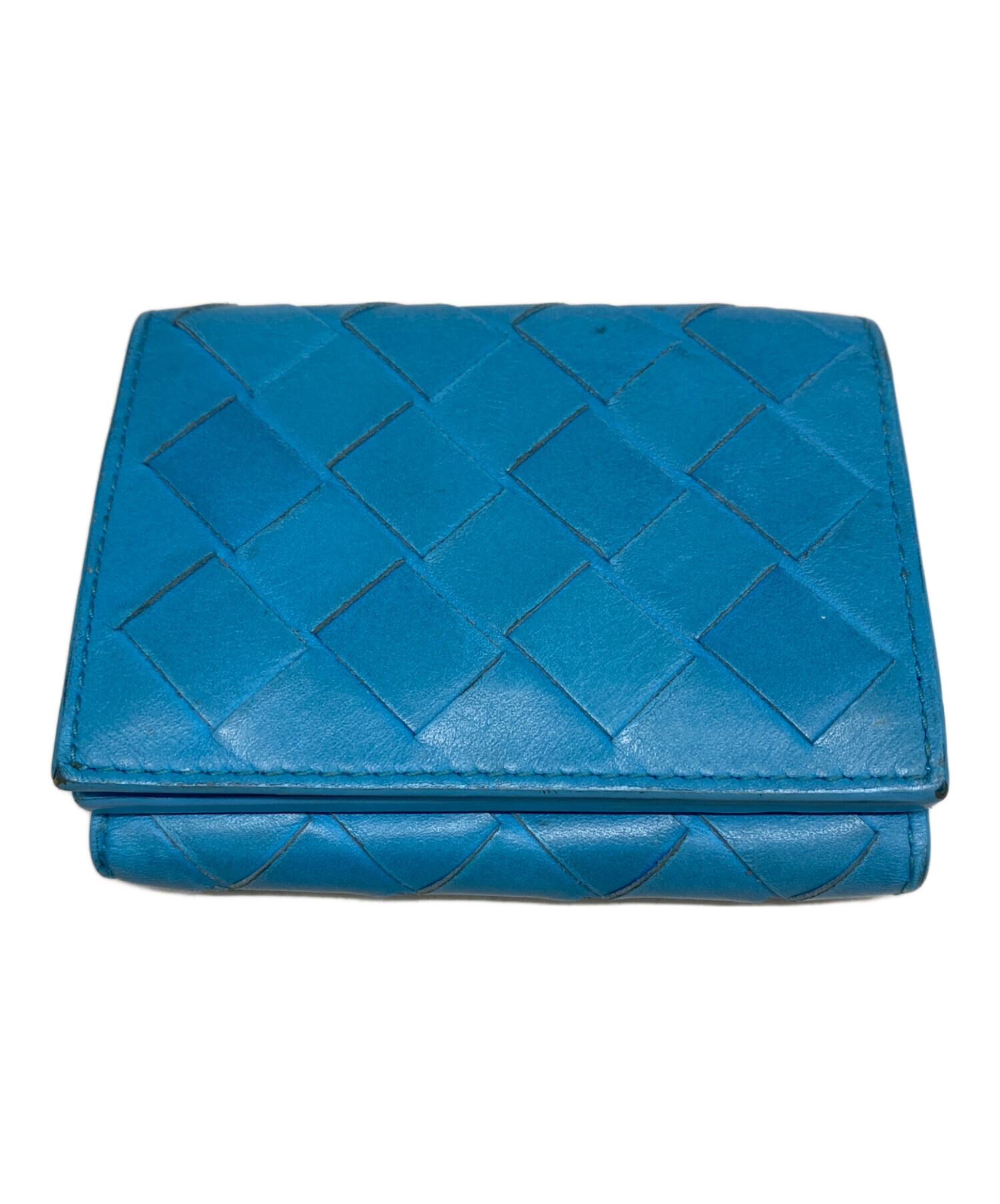 中古・古着通販】BOTTEGA VENETA (ボッテガベネタ) 3つ折り財布 スカイ 