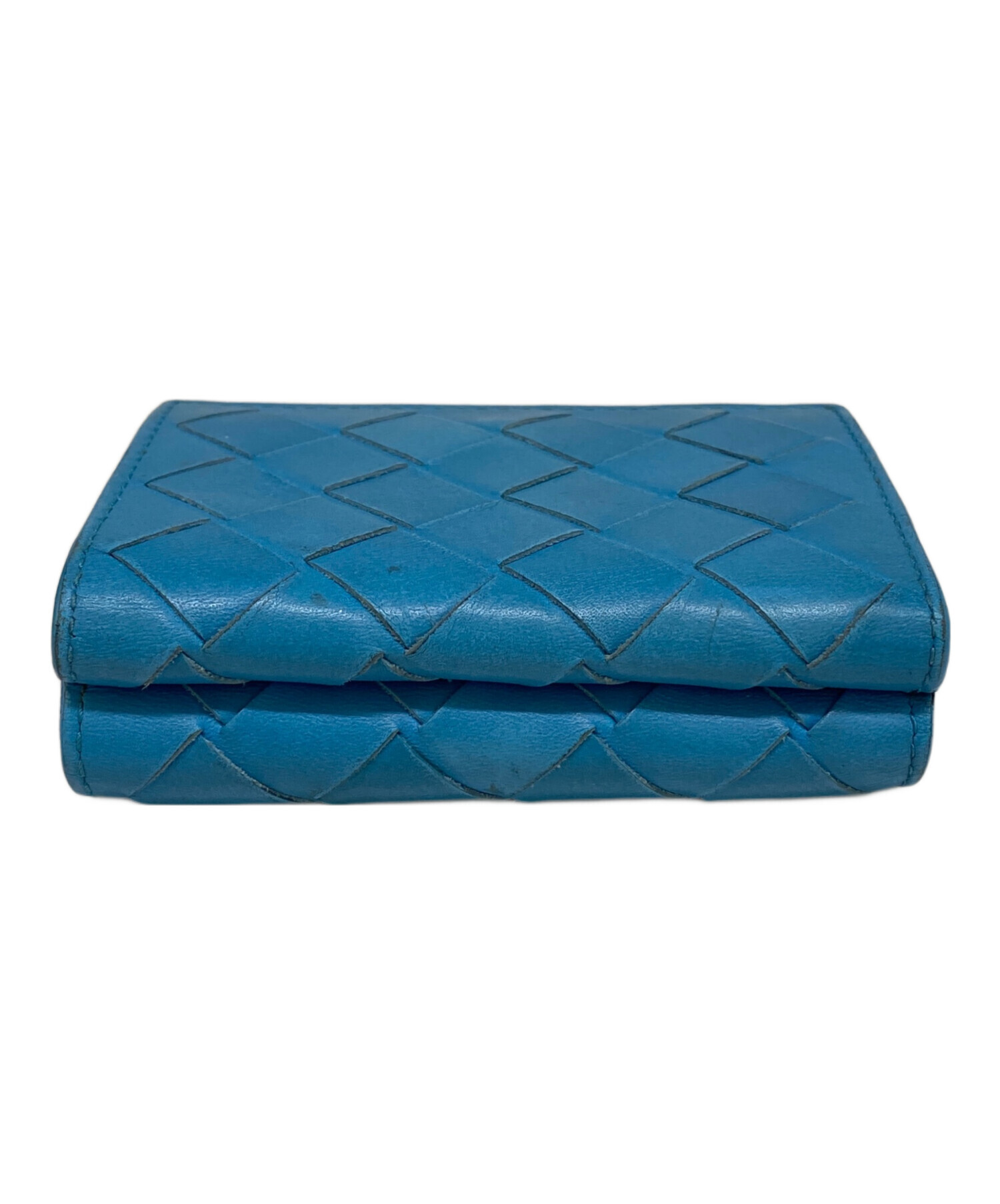 BOTTEGA VENETA ボッテガべネタ 三つ折り財布 ブルー 水色 【公式通販】