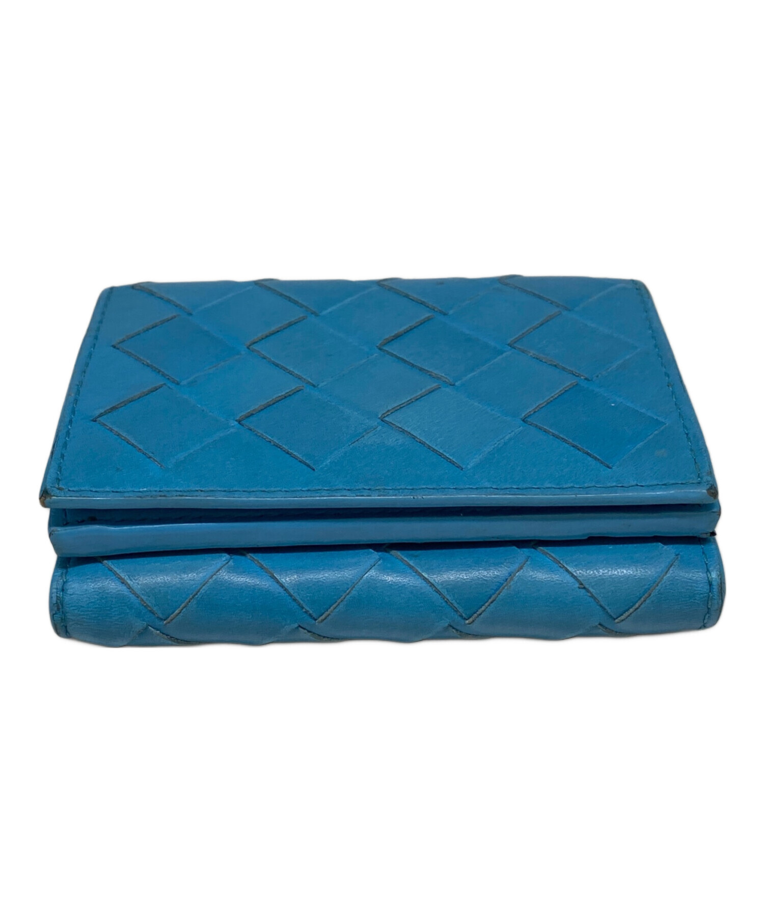 中古・古着通販】BOTTEGA VENETA (ボッテガベネタ) 3つ折り財布 スカイ 