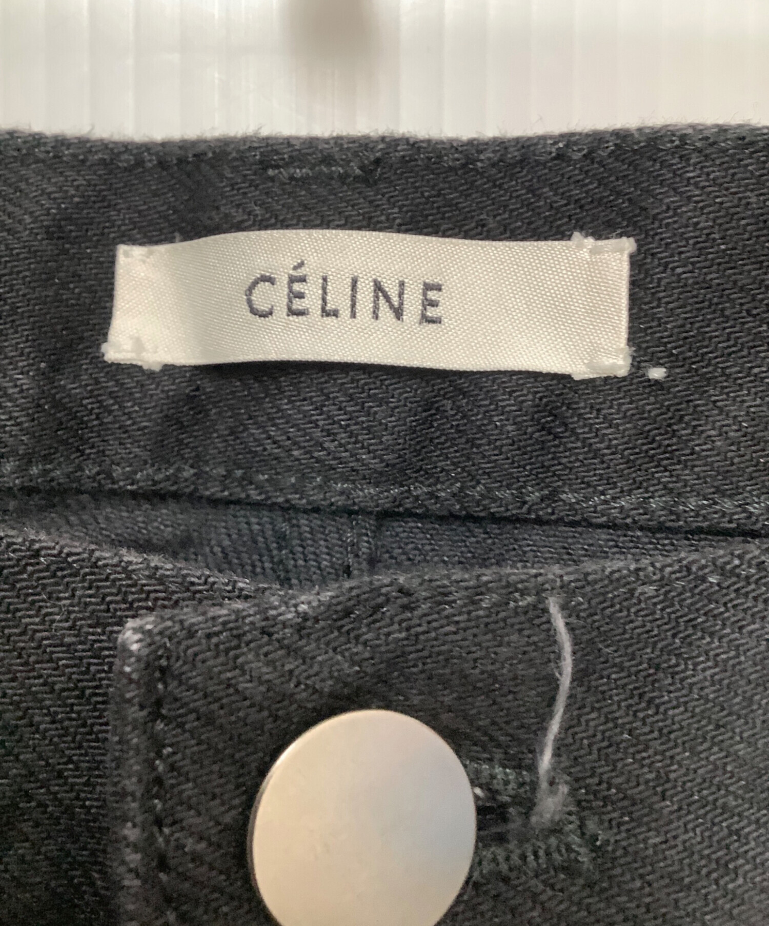 中古・古着通販】CELINE (セリーヌ) カットオフパンツ ブラック サイズ