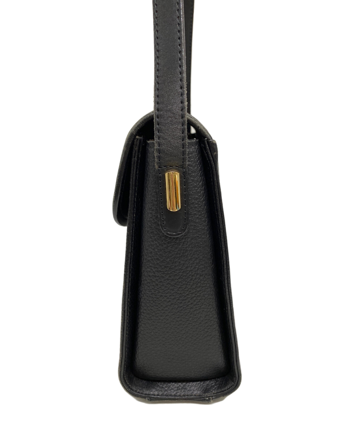 美品 BURBERRY バーバリー ミニオリンピア マイクロ ショルダーバッグ ブラック レディース 古着 中古 USED BURBERRY（バーバリー） 美品 ミニオリンピア マイクロ ショルダー