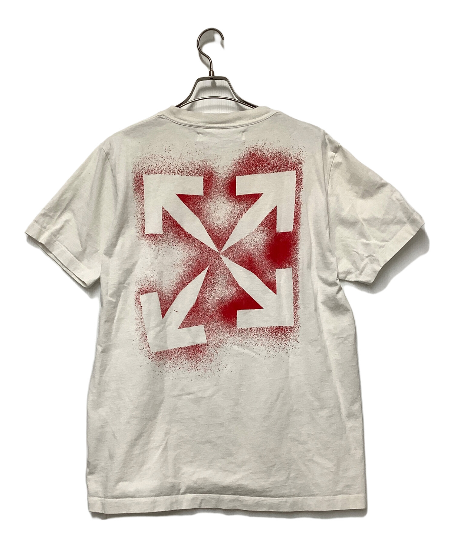 中古・古着通販】OFFWHITE (オフホワイト) 半袖Tシャツ ホワイト 
