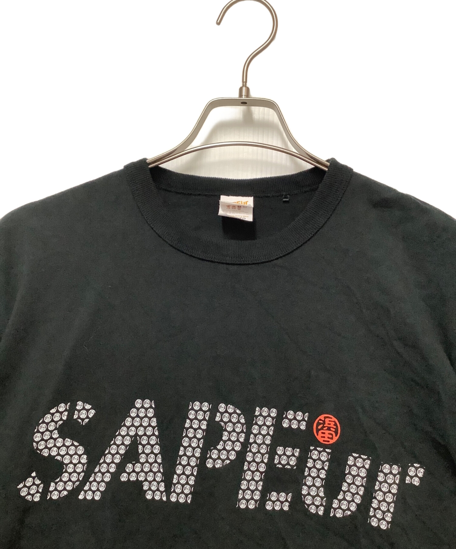 中古・古着通販】SAPEur (サプール) 半袖Tシャツ ブラック サイズ:M