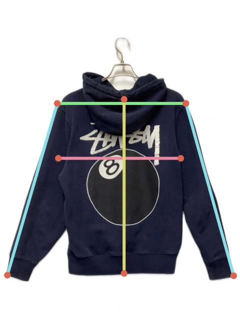 中古・古着通販】stussy (ステューシー) 8ボールパーカー ネイビー