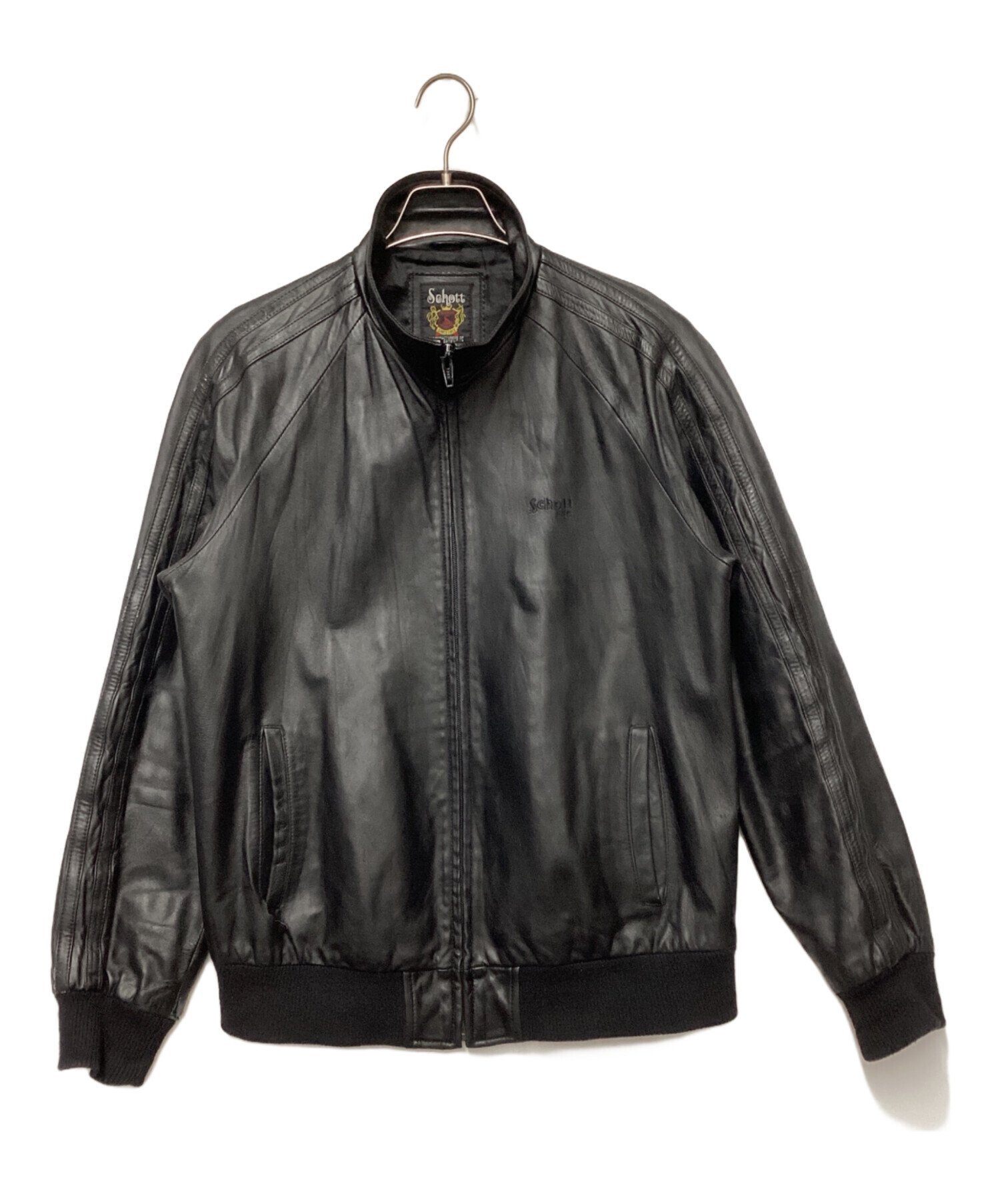 schott 希少 ラムレザー トラック ジャケット 中古・古着通販】Schott (ショット) ラムレザートラックジャケット