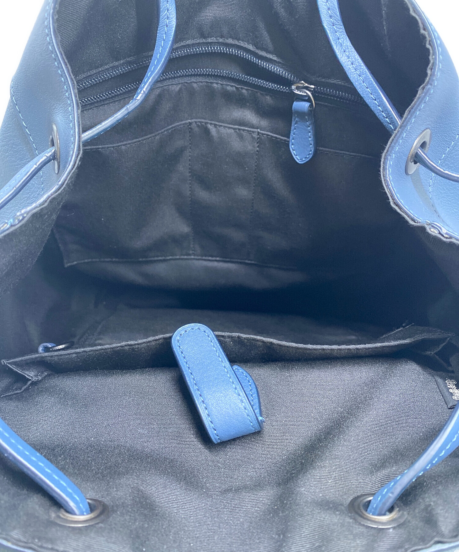 中古・古着通販】COACH (コーチ) ハドソン レザー バックパック ブルー