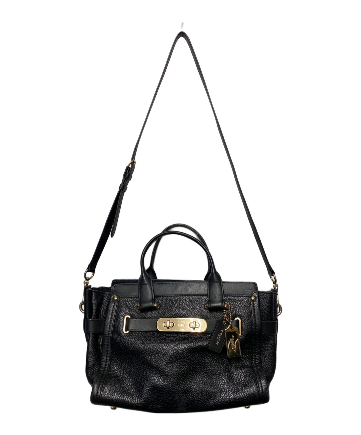 COACH スワッガー2wayショルダーバッグ 美品 中古・古着通販】COACH (コーチ) COACH スワッガー 2WAYバッグ