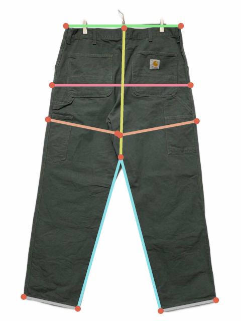 中古・古着通販】CarHartt (カーハート) デニムパンツ グリーン サイズ