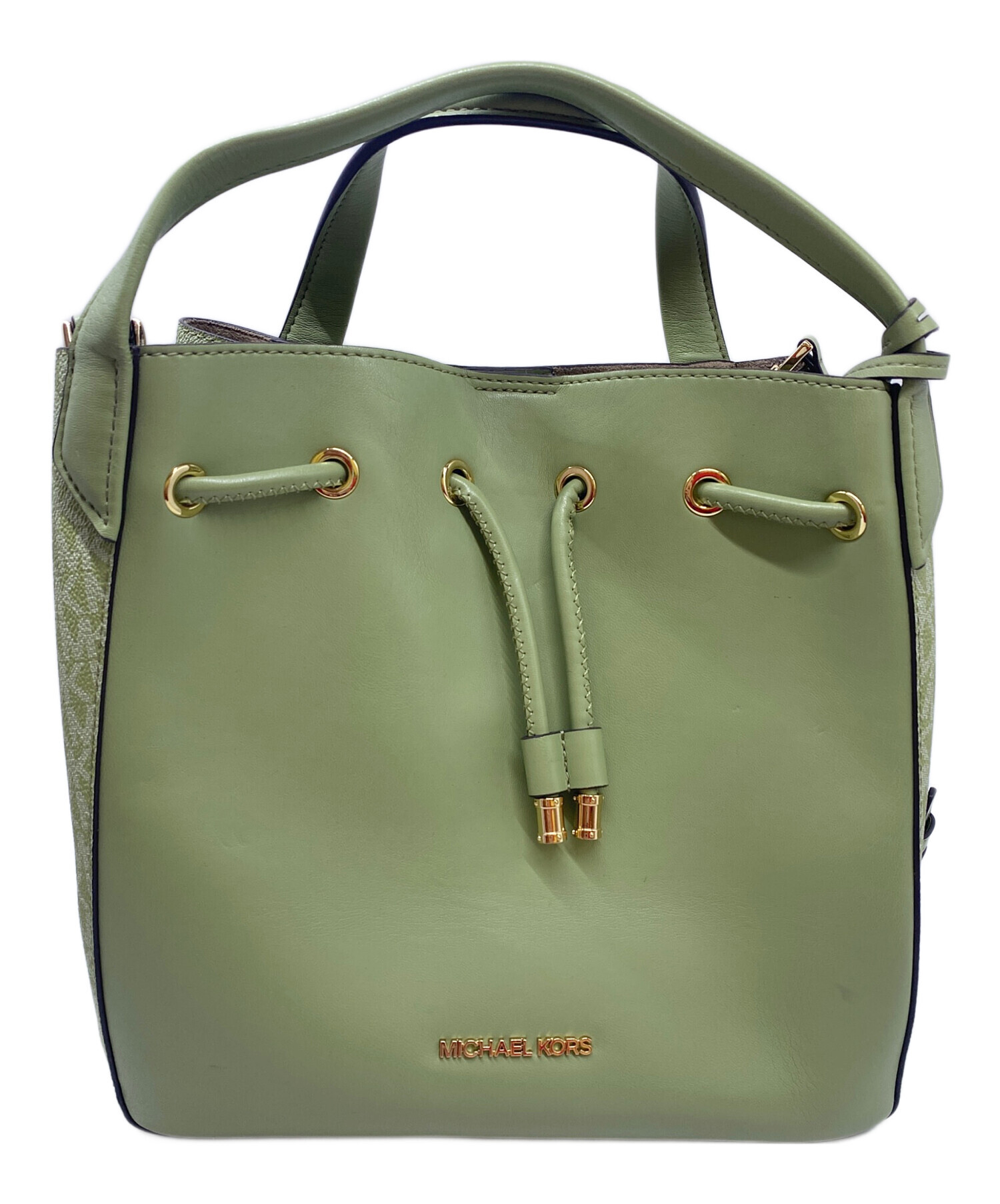 中古・古着通販】MICHAEL KORS (マイケル・コース) トートバッグ 黄緑