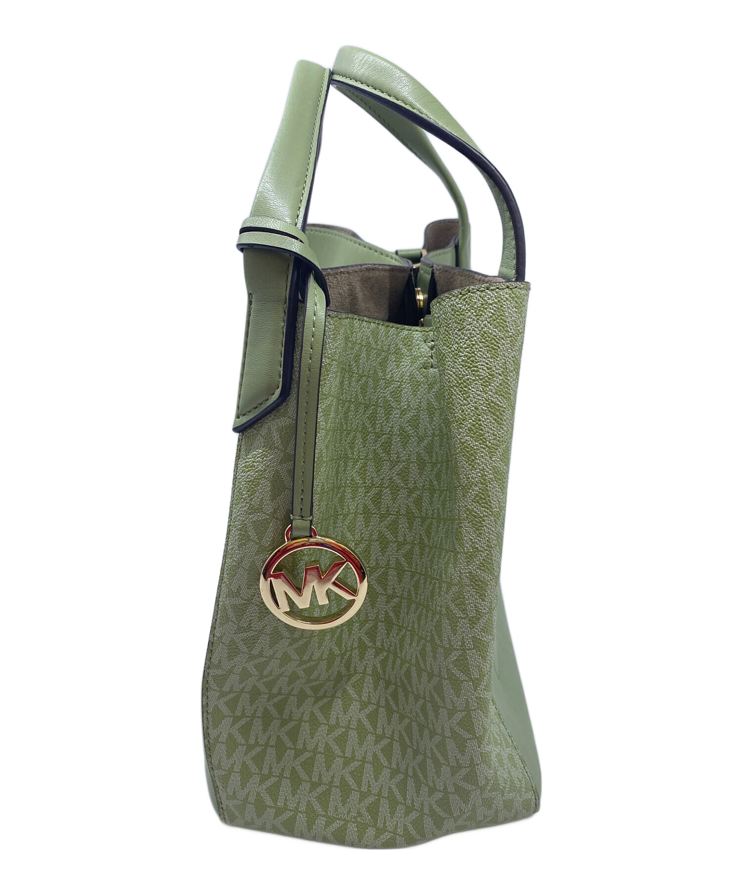 中古・古着通販】MICHAEL KORS (マイケル・コース) トートバッグ 黄緑 