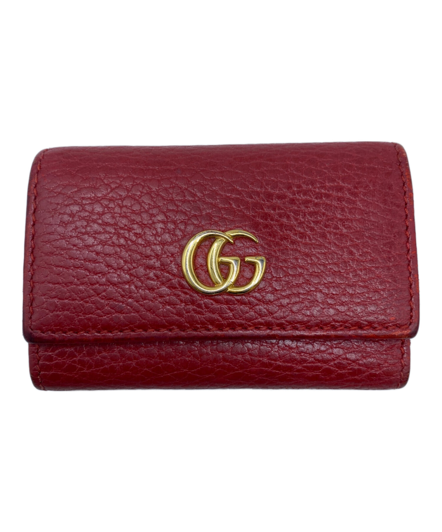 美品✨グッチ 6連 キーケース GG シマ レザー リボン レッド 赤 美品 グッチ 6連 キーケース GG シマ レザー リボン レッド 赤｜Yahoo