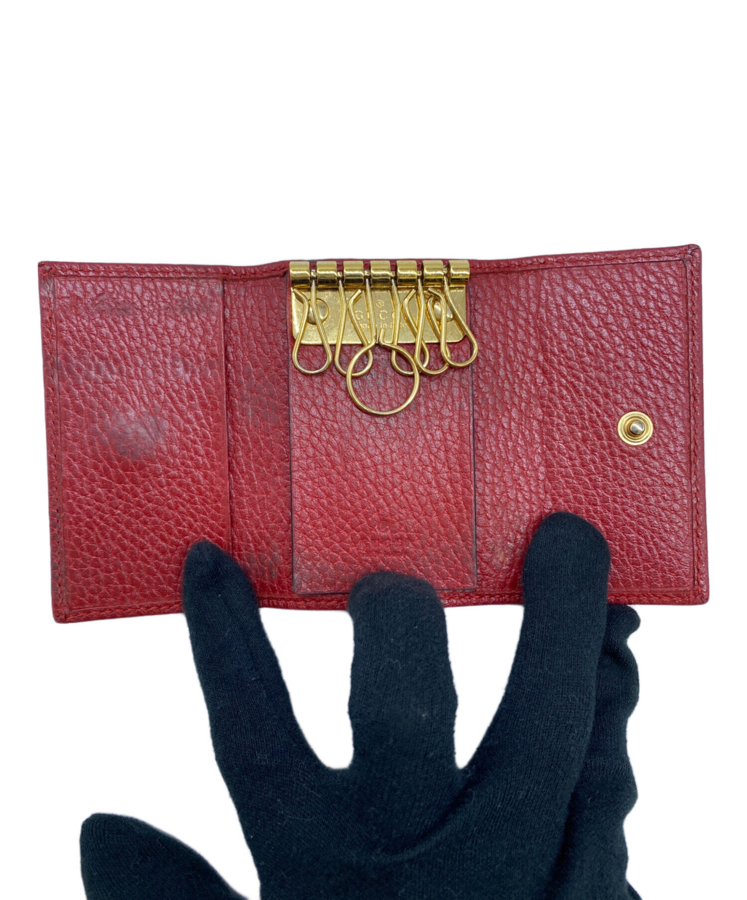 中古・古着通販】GUCCI (グッチ) GUCCI 6連キーケース レッド