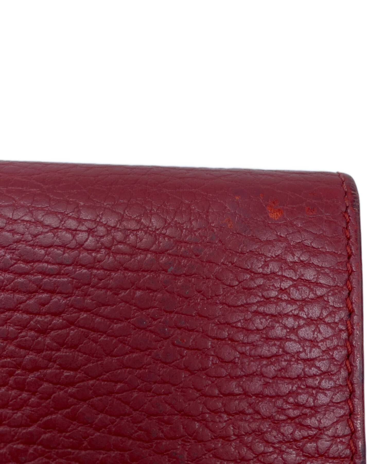 GUCCI グッチ 財布・ケース  赤 【古着】【中古】【送料無料】 中古・古着通販】GUCCI (グッチ) 3つ折り財布 レッド｜ブランド・古着