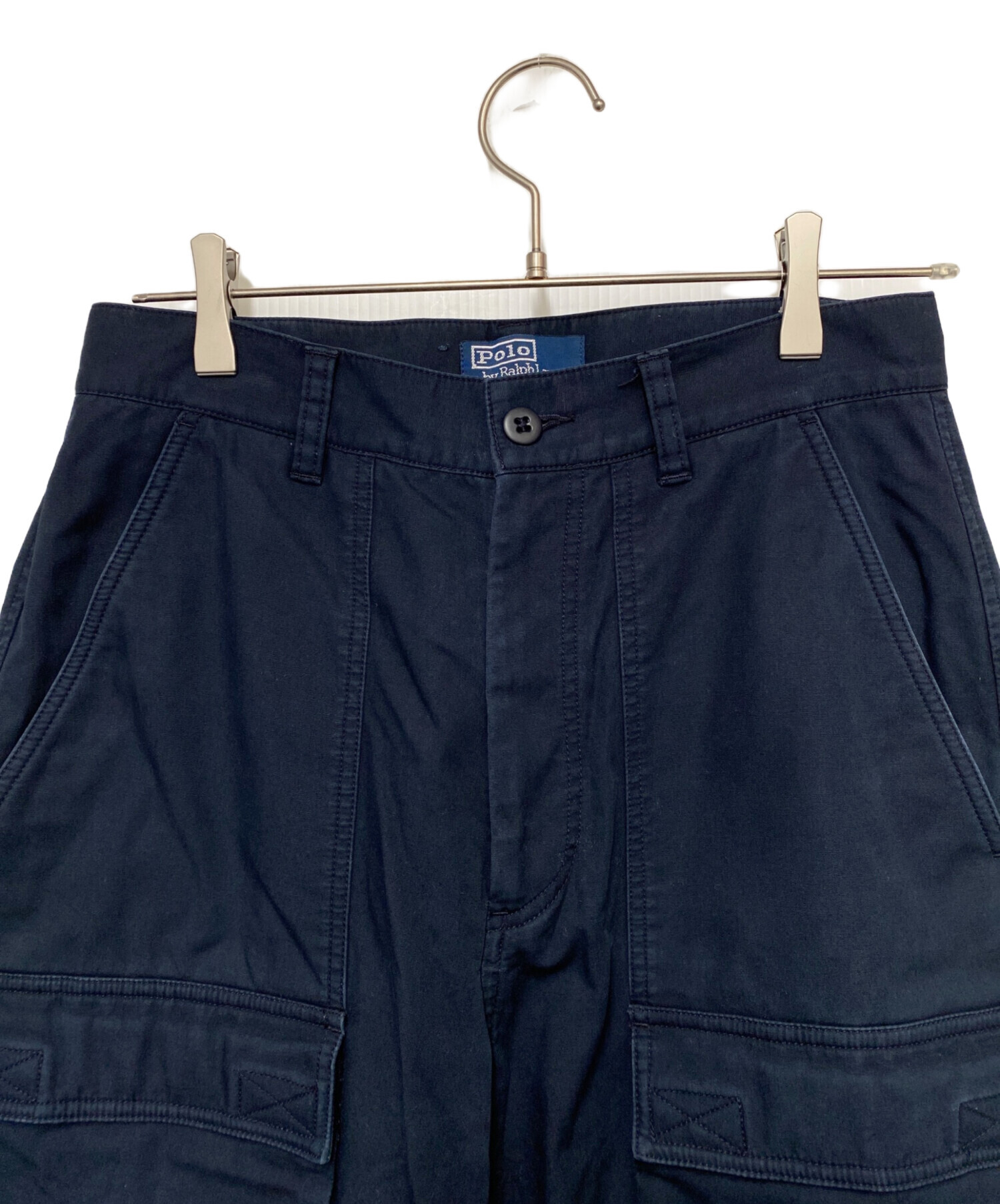 Polo Ralph Lauren ネイビー カーゴパンツ 中古・古着通販】POLO RALPH LAUREN (ポロ・ラルフローレン) カーゴ