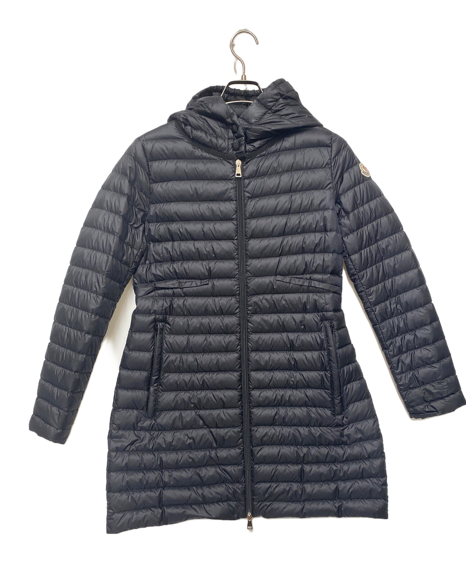 モンクレール ライトコート 中古・古着通販】MONCLER (モンクレール) ライトダウンコート ブラック