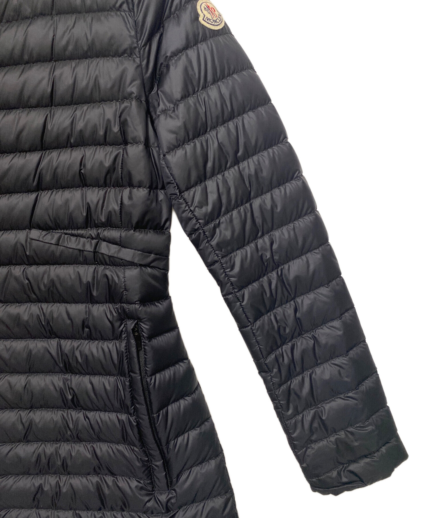 中古・古着通販】MONCLER (モンクレール) ライトダウンコート ブラック
