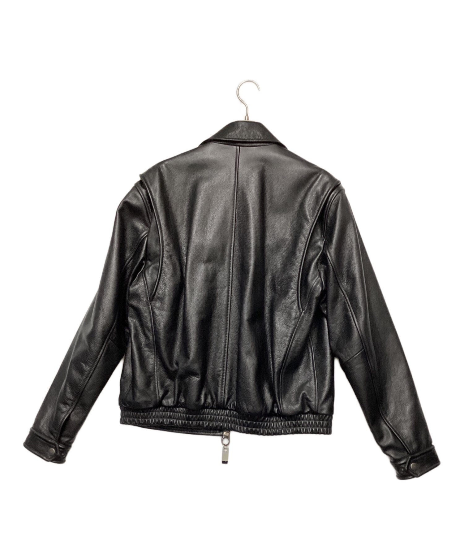 中古・古着通販】DIESEL (ディーゼル) レザージャケット ブラック