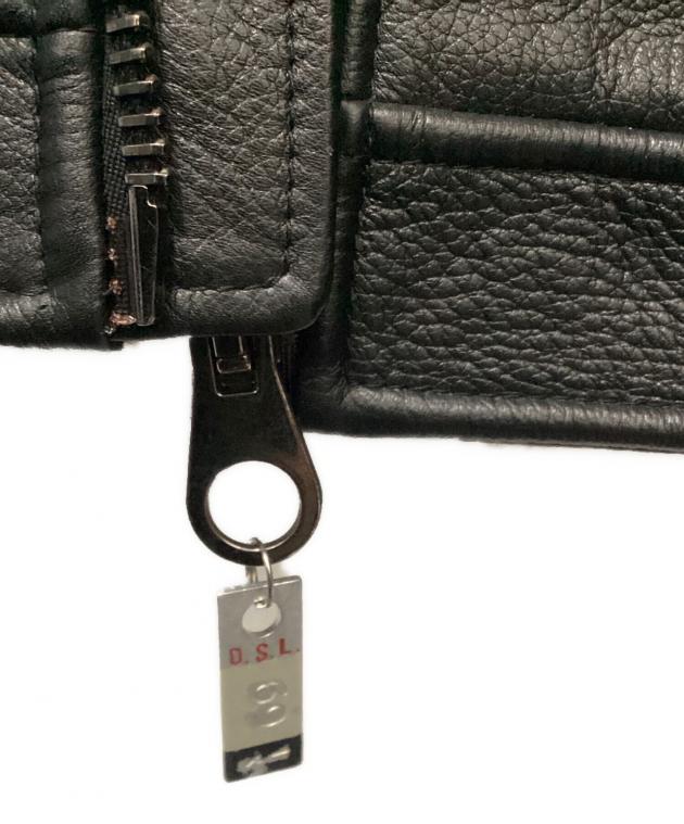 中古・古着通販】DIESEL (ディーゼル) レザージャケット ブラック
