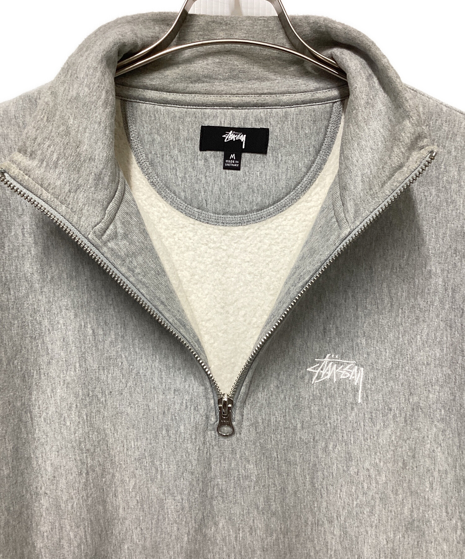 中古・古着通販】stussy (ステューシー) ハーフジップスウェット