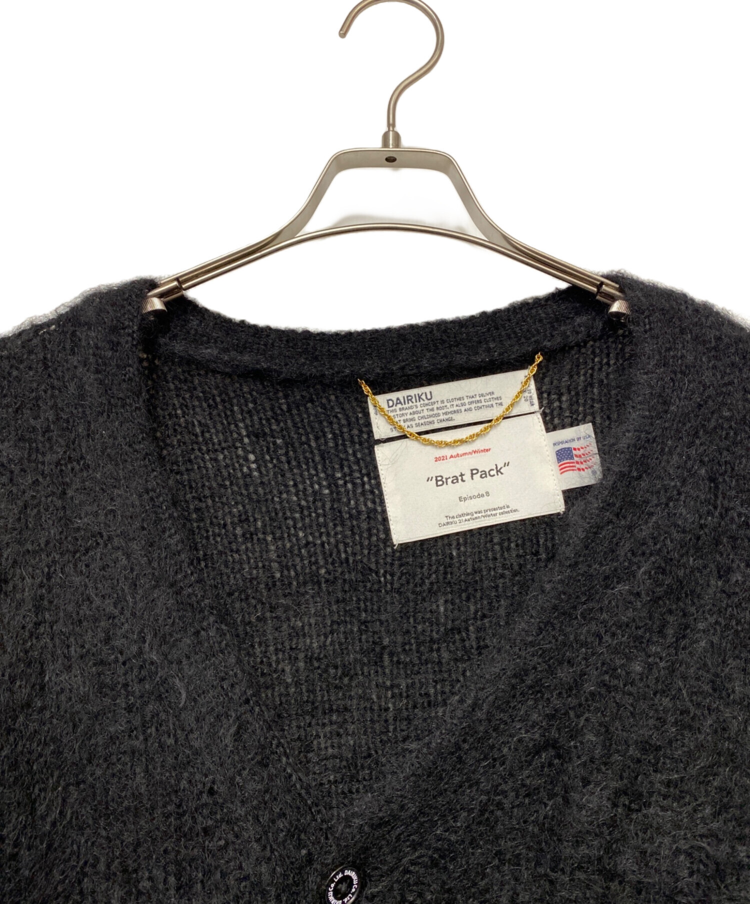 中古・古着通販】DAIRIKU (ダイリク) Molly Mohair Knit ブラック
