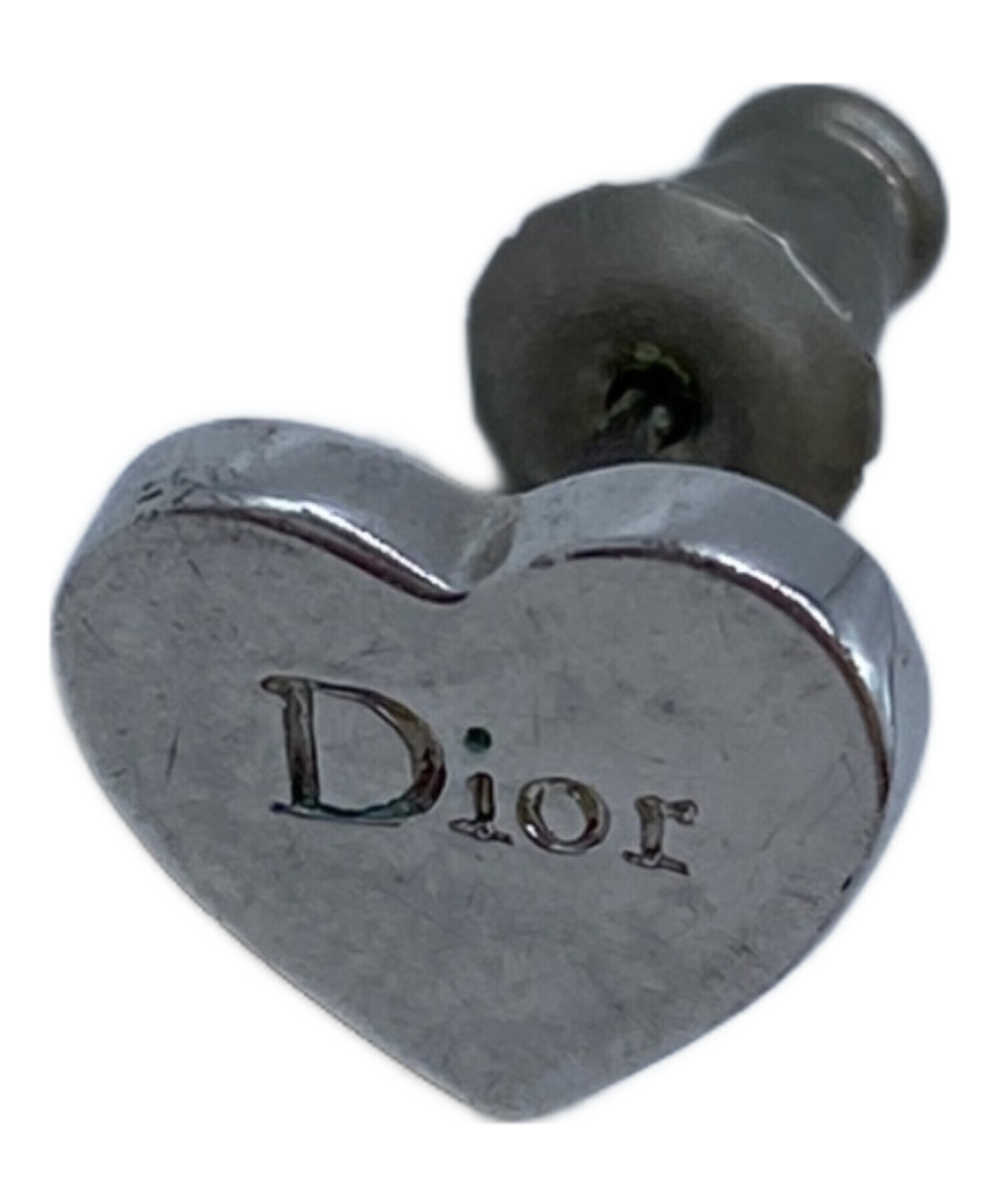 中古・古着通販】DIOR (ディオール) ハートピアス シルバー｜ブランド