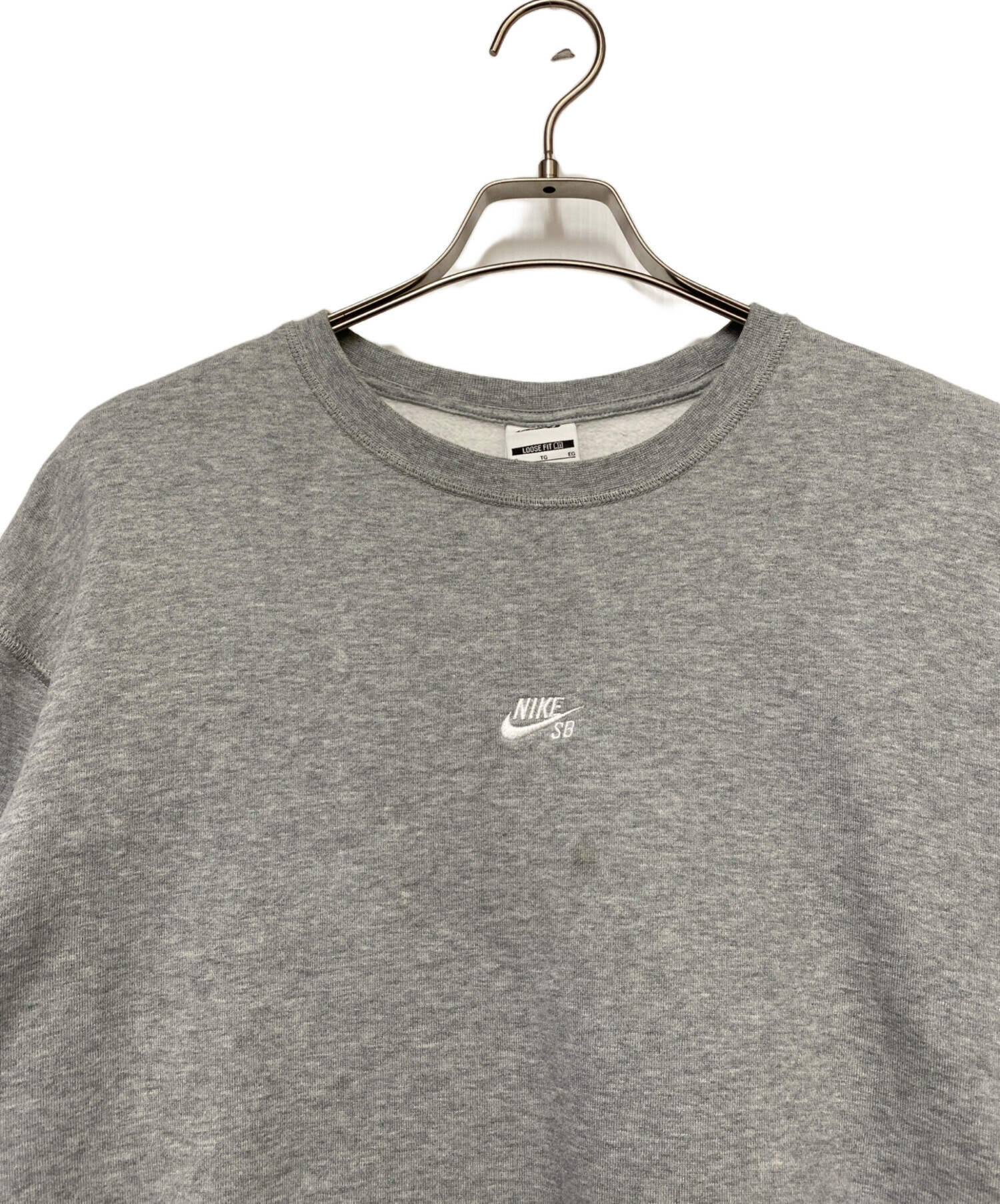 中古・古着通販】NIKE (ナイキ) クルーネックスウェット グレー サイズ 