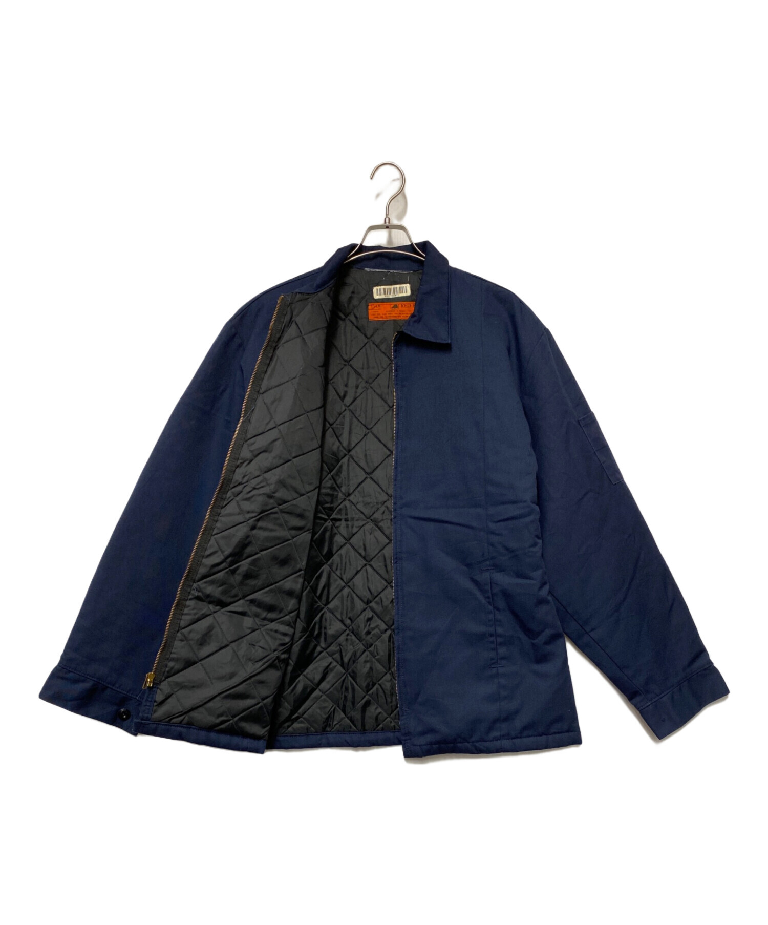 シャビーレッドとネイビーの端正なヴィンテージラグ　No.686 中古・古着通販】RED KAP (レッド キャップ) RED KAP ワークブルゾン