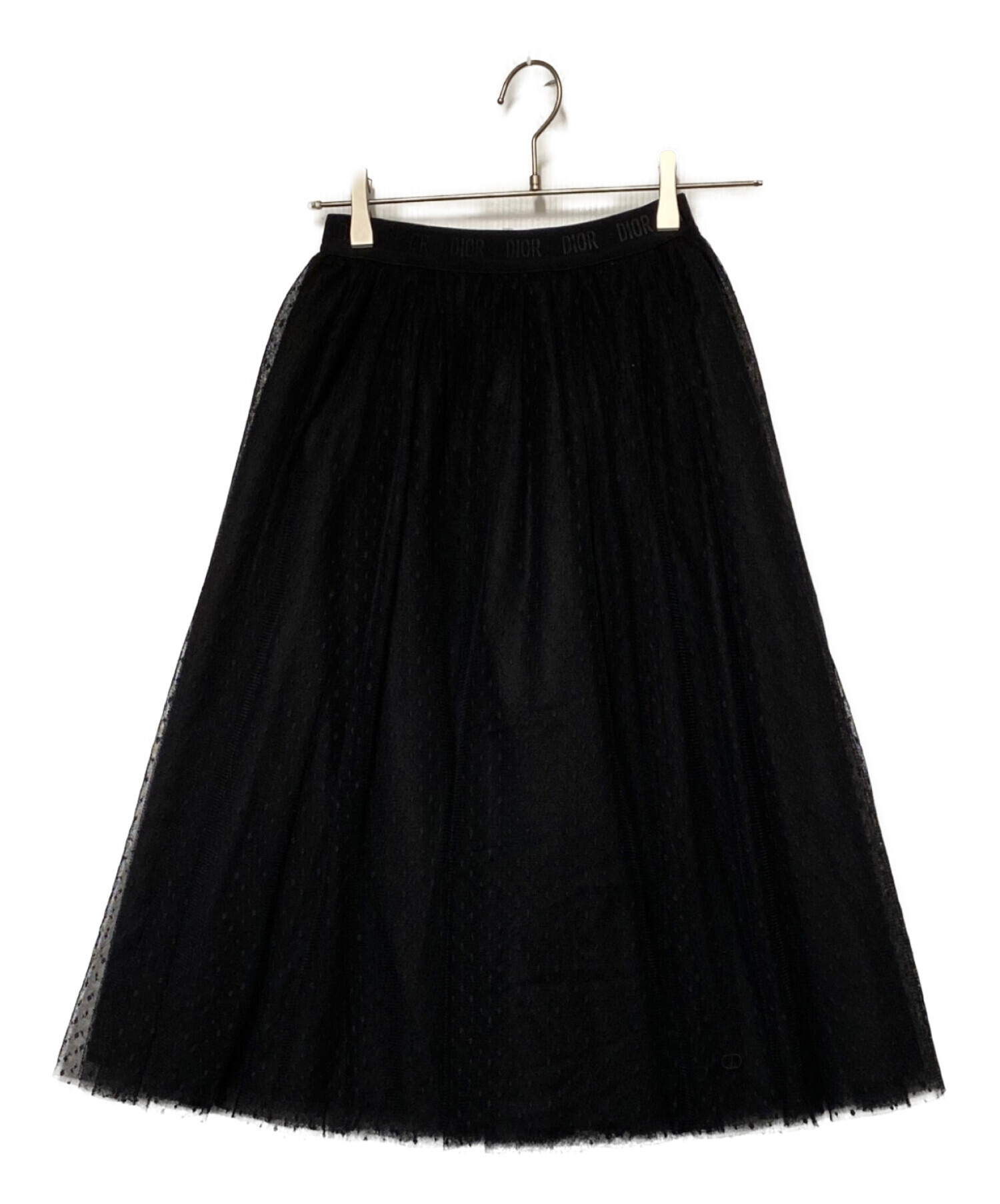 中古・古着通販】DIOR (ディオール) チュールスカート ブラック サイズ 