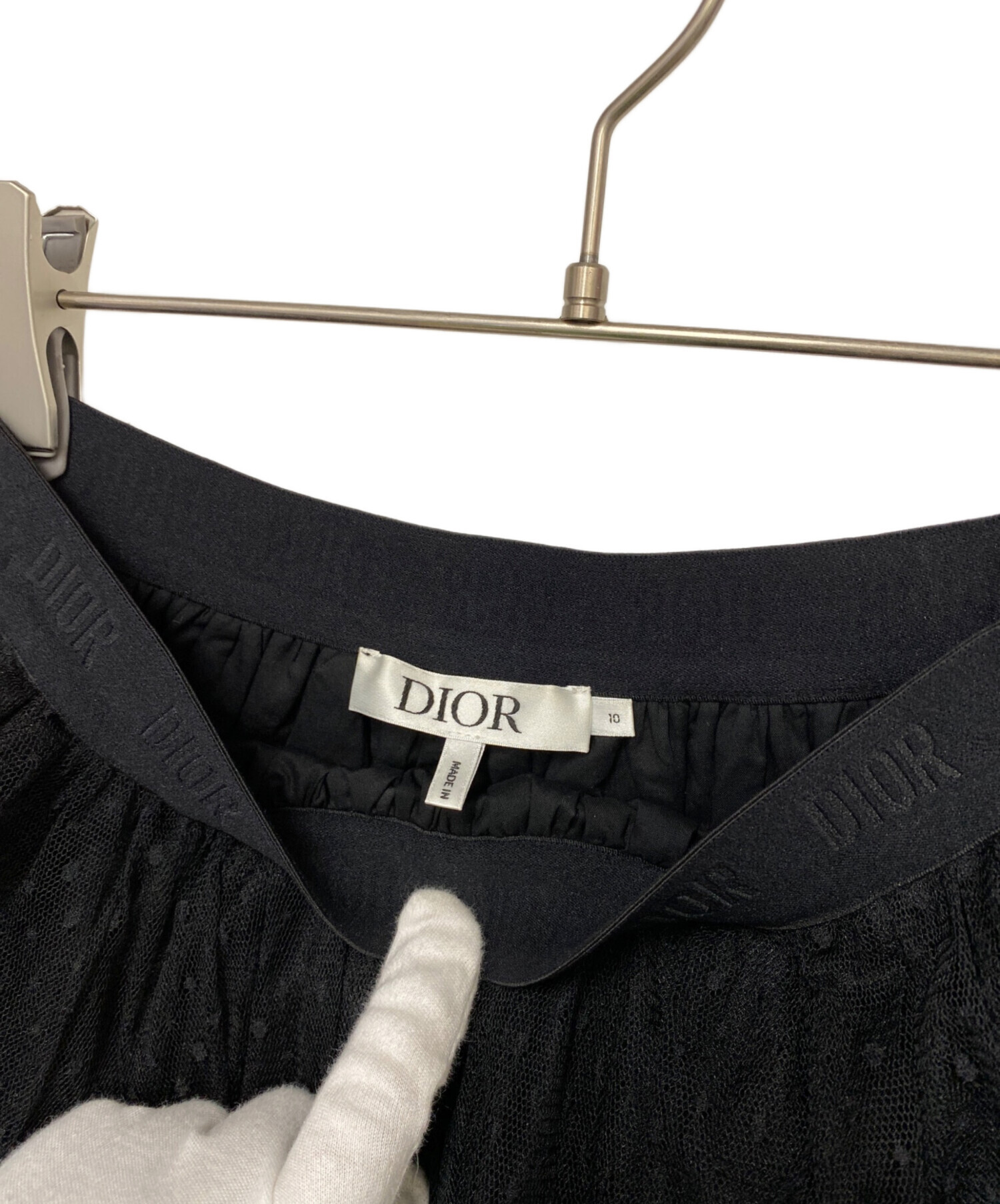 中古・古着通販】DIOR (ディオール) チュールスカート ブラック サイズ