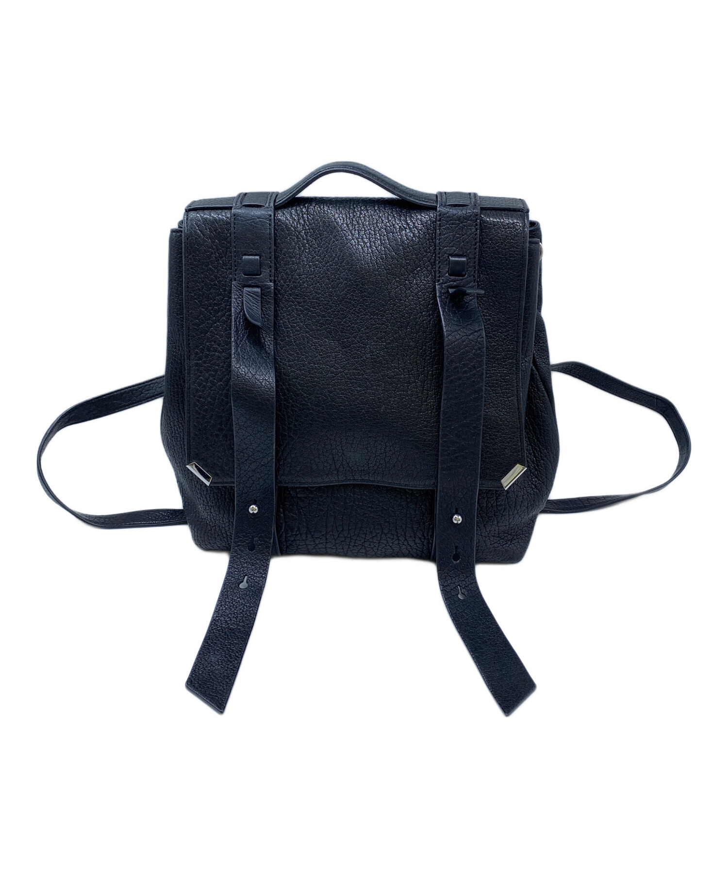良品 All Saints オールセインツ FLEUR DE LIS CROSSBODY チェーンショルダーバッグ ブラック  レディース 古着 中古 USED 中古・古着通販】ALL SAINTS (オールセインツ) ラムレザーショルダー
