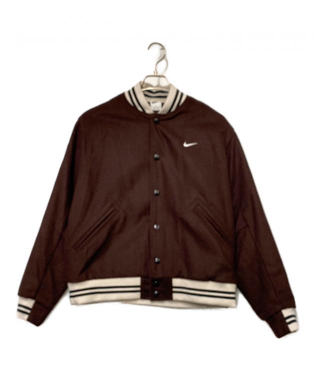中古・古着通販】NIKE (ナイキ) バーシティジャケット ブラウン サイズ