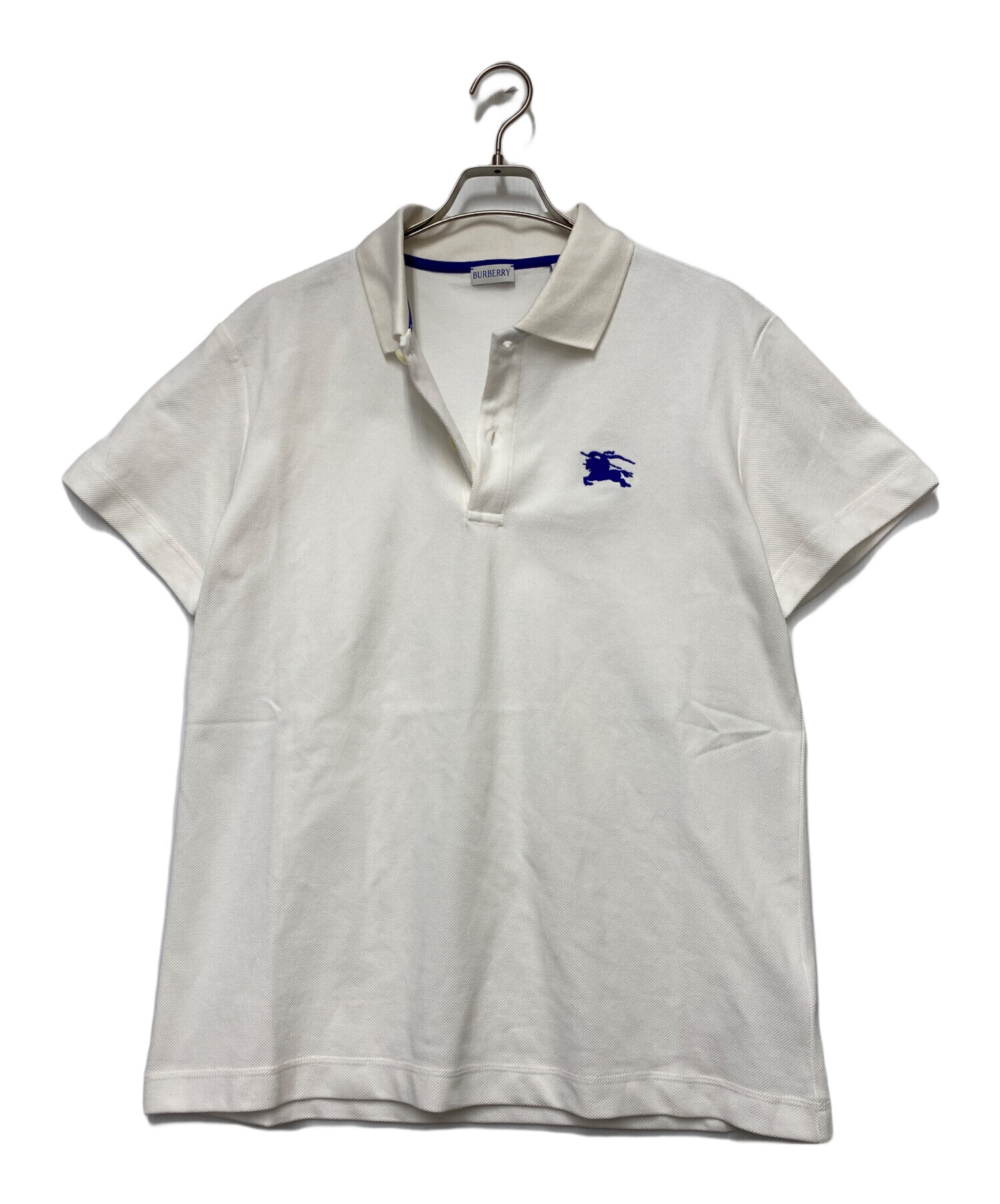 中古・古着通販】BURBERRY (バーバリー) 半袖ポロシャツ ホワイト