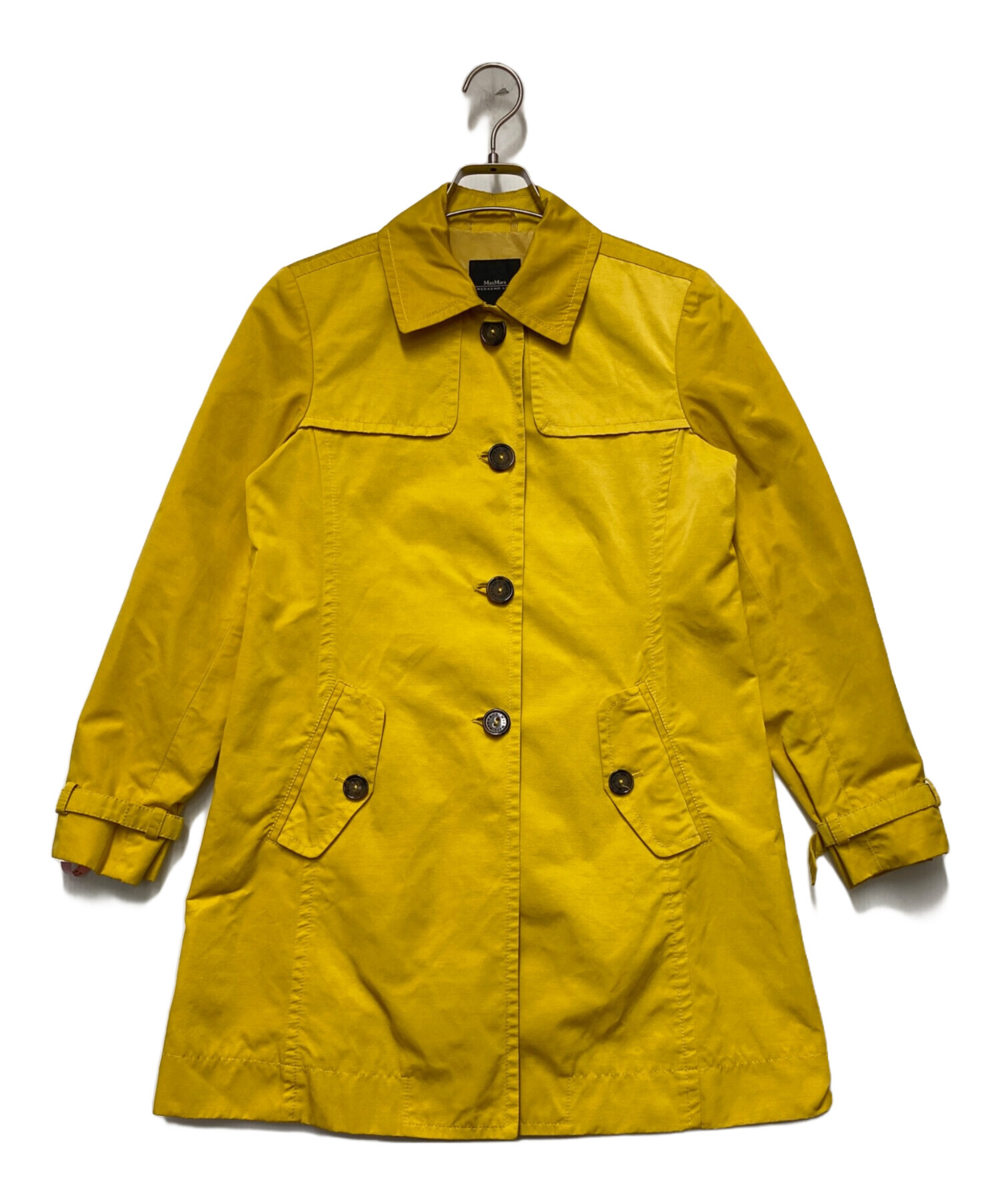 Weekend MaxMara マスタードイエロー　コート 中古・古着通販】MAX MARA WEEK END LINE (マックスマーラ