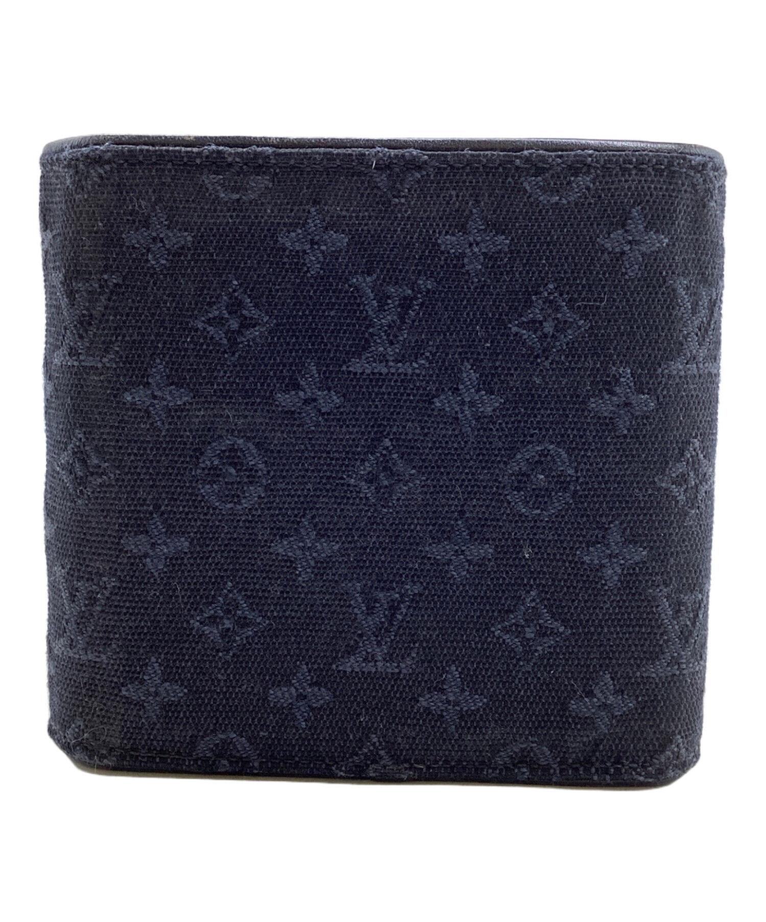 中古・古着通販】LOUIS VUITTON (ルイ ヴィトン) 2つ折り財布 ネイビー