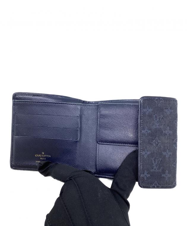 中古・古着通販】LOUIS VUITTON (ルイ ヴィトン) 2つ折り財布 ネイビー