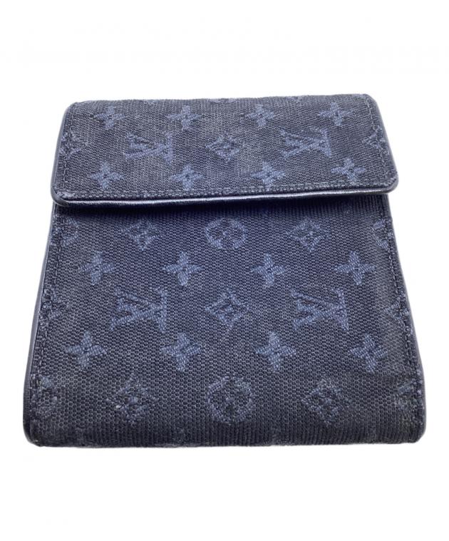 中古・古着通販】LOUIS VUITTON (ルイ ヴィトン) 2つ折り財布 ネイビー