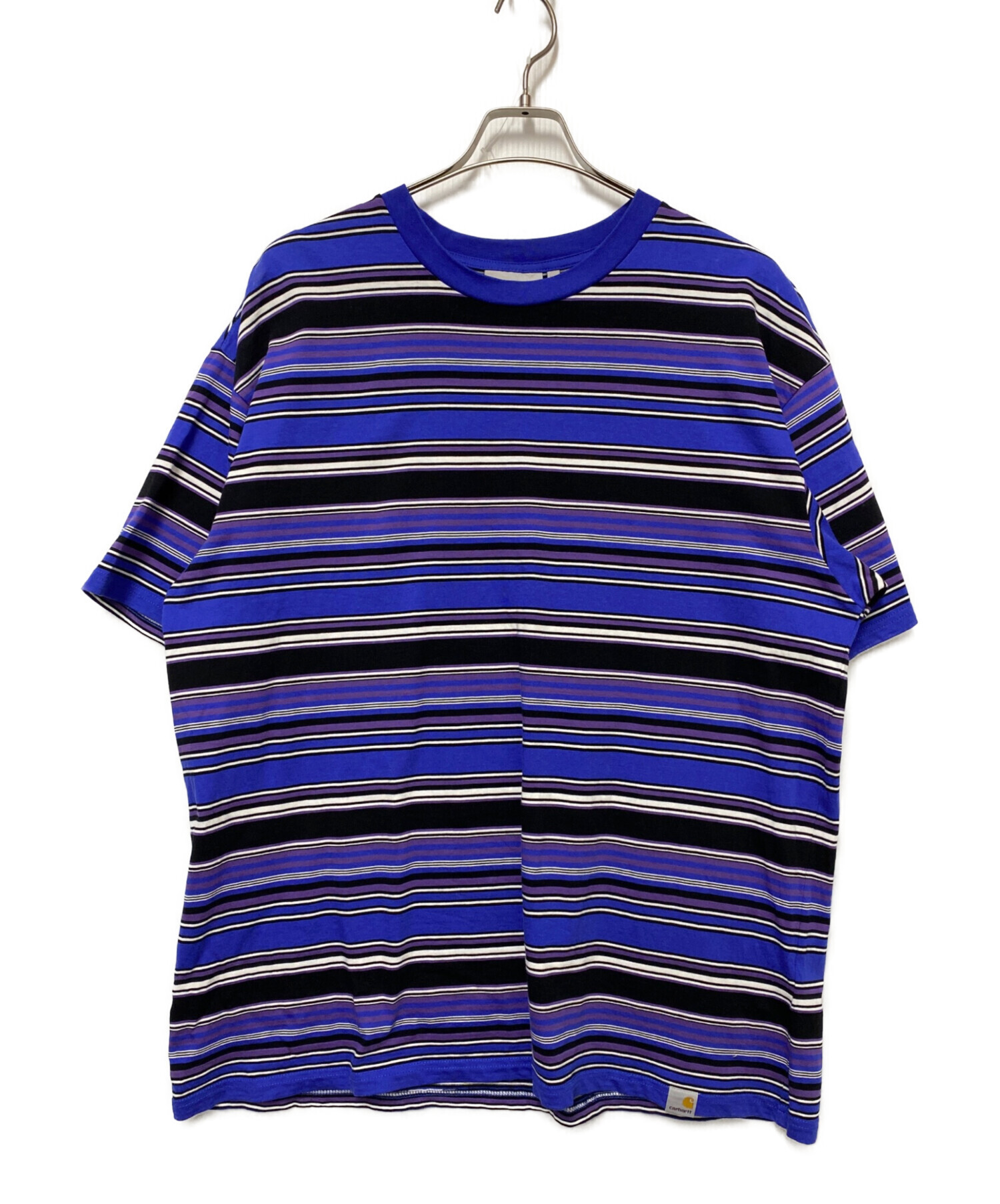中古・古着通販】CarHartt (カーハート) ボーダーTシャツ ブルー